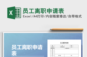 2025年员工离职申请表