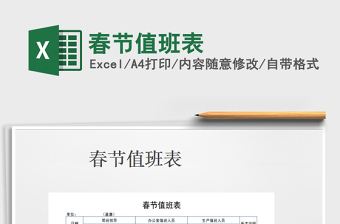 2025年春节值班表