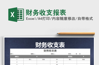 2025年财务收支报表免费下载