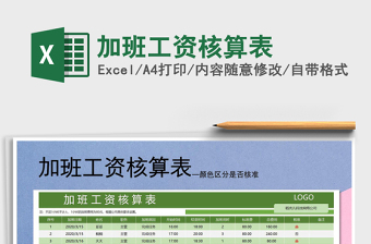 2025年加班工资核算表