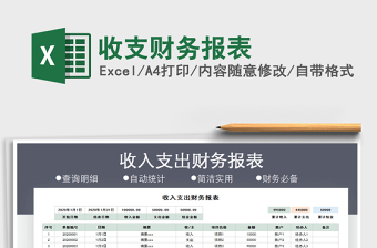 2025年收支财务报表
