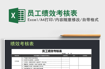 2025年员工绩效考核表免费下载