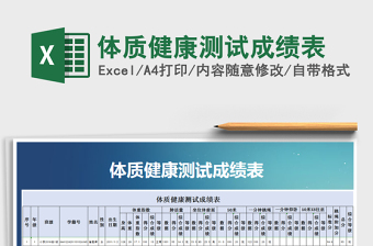 2025年体质健康测试成绩表