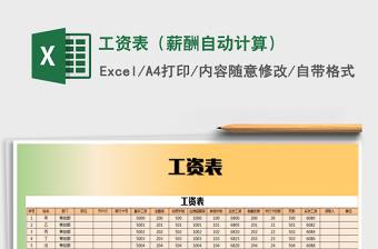 2025年工资表（薪酬自动计算）