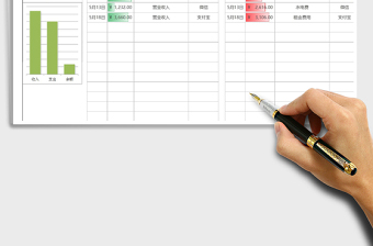 2025年财务收支记账表（公式自带）