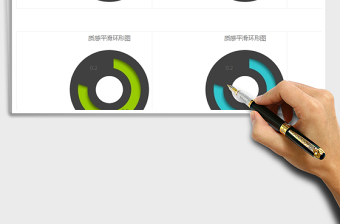 2025年可视化图表—精美多种色彩饼图免费下载