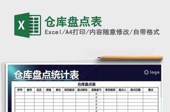 2025年仓库盘点表