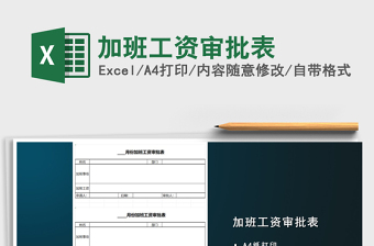 2025年加班工资审批表免费下载