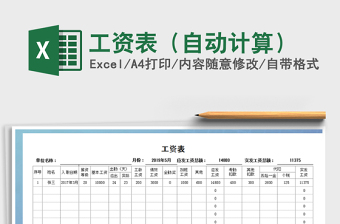 2025年工资表（自动计算）