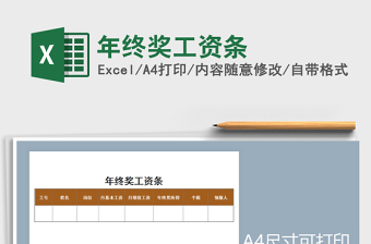 2025年年终奖工资条免费下载
