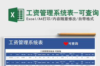 2025年工资管理系统表-可查询