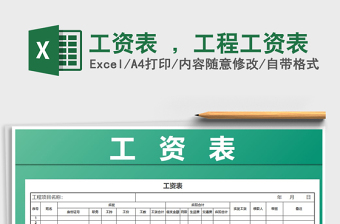 2025年工资表 ，工程工资表免费下载
