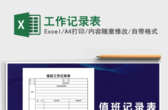 2025年工作记录表