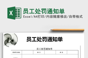 2025年员工处罚通知单