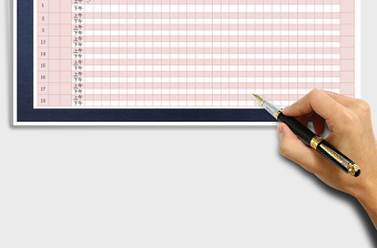 2025年考勤表（公式自动计算）免费下载