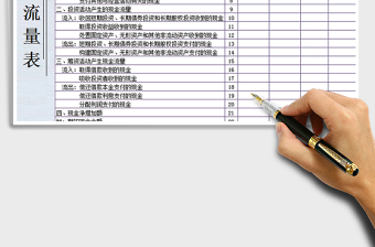 2024年现金流量表exce表格