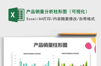 2025年产品销量分析柱形图（可视化）免费下载