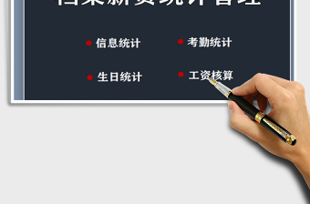 2025年档案薪资统计管理