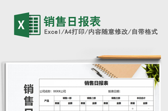 2025年销售日报表免费下载