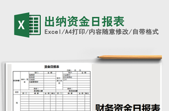 2025年出纳资金日报表