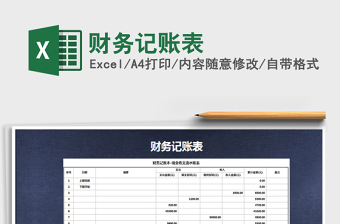 2025年财务记账表