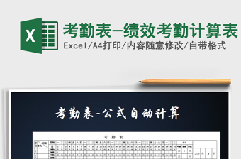 2025绩效考勤excel表格大全