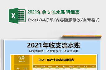2025年收支流水账明细表