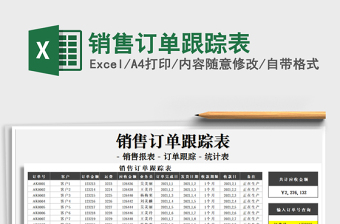 2025年销售订单跟踪表