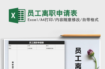 2025年员工离职申请表