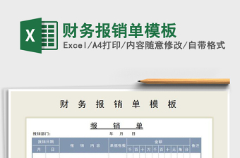 2025年财务报销单模板