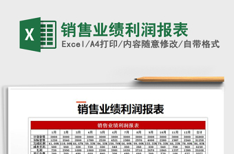 2025年销售业绩利润报表