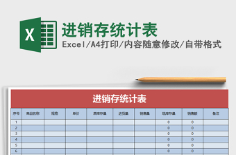 2025年进销存统计表免费下载