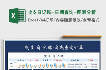 2025年收支日记账-日期查询-图表分析