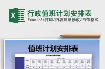 2025行政班excel表格大全