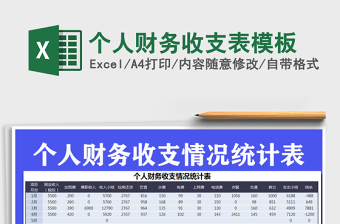 2025年个人财务收支表模板