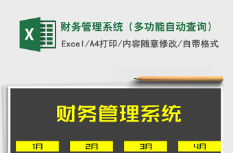 2025年财务管理系统（多功能自动查询）