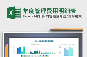 2025年年度管理费用明细表