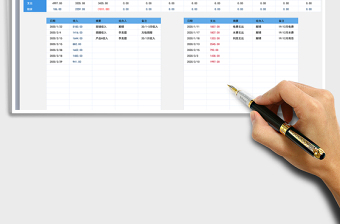 收入支出明细表