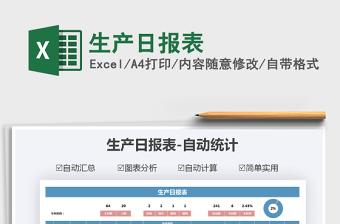 2025年生产日报表