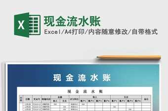 2025年现金流水账