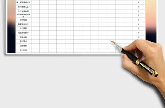 2025年财务收支表免费下载