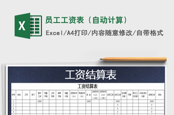 2025年员工工资表（自动计算）免费下载