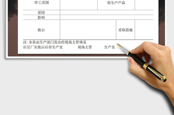 2025年停工报告单免费下载