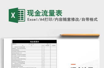 2025年现金流量表免费下载