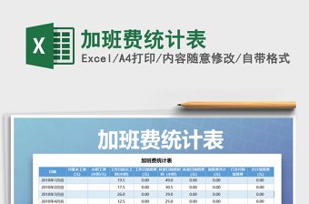 2025年加班费统计表免费下载