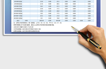2025年加班费统计表免费下载