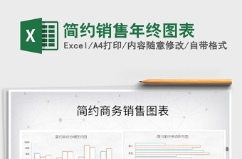 2025年简约销售年终图表