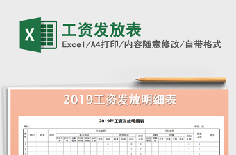 2025年工资发放表