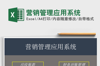 2025年营销管理应用系统