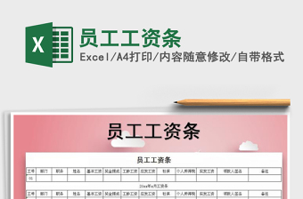 2025年员工工资条